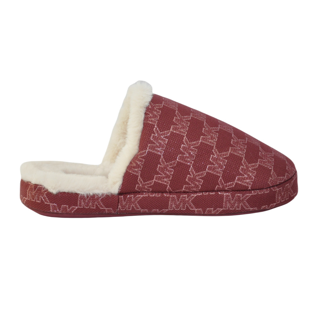 Michael Kors Alexis Closed Toe Outline Jacquard Slipper Mulberry 5 Nib - Picture 3 of 8